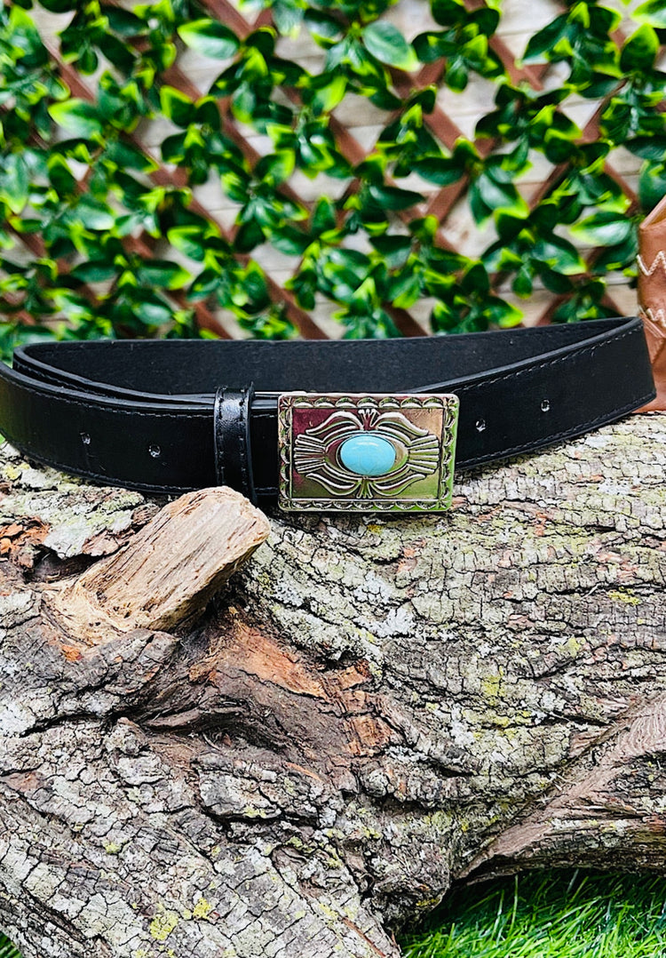 Kids turquoise belts-This & That Couture