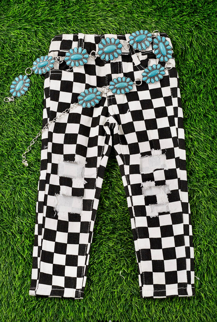CHECKER JEANS-This & That Couture