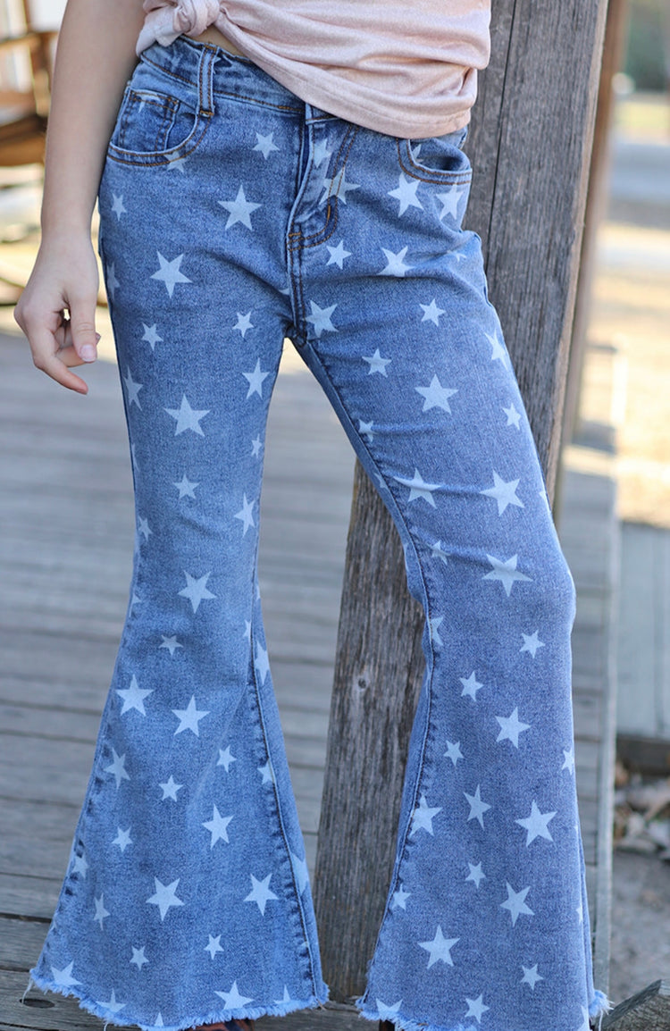 STAR PRINT JEANS-This & That Couture