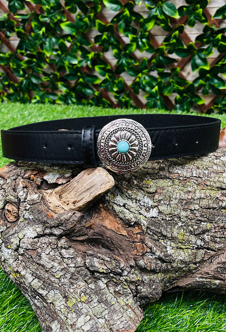 Kids turquoise belts-This & That Couture