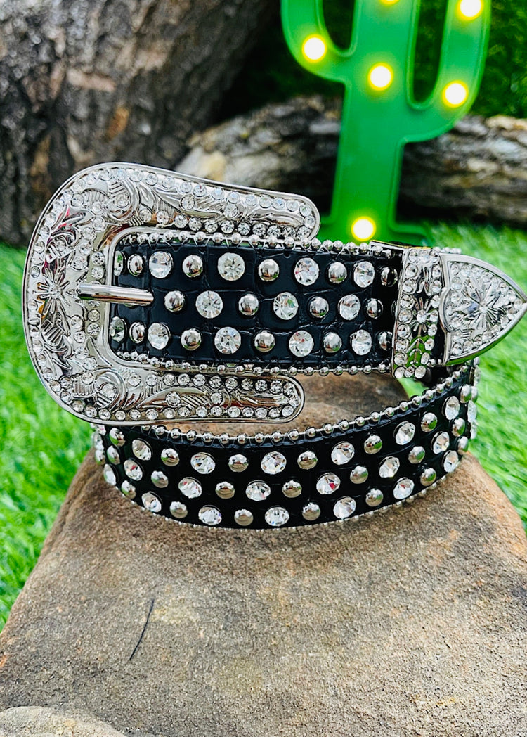 PLAIN BLACK BELT-This & That Couture