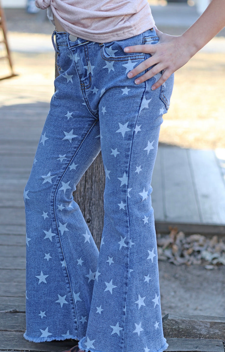 STAR PRINT JEANS-This & That Couture