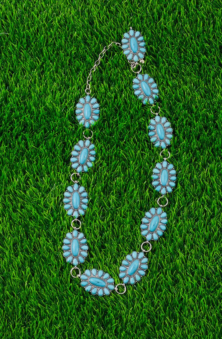 Western turquoise belt-This & That Couture