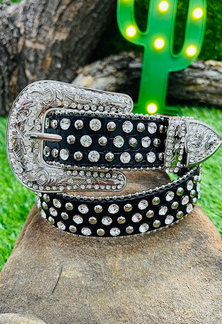 PLAIN BLACK BELT-This & That Couture