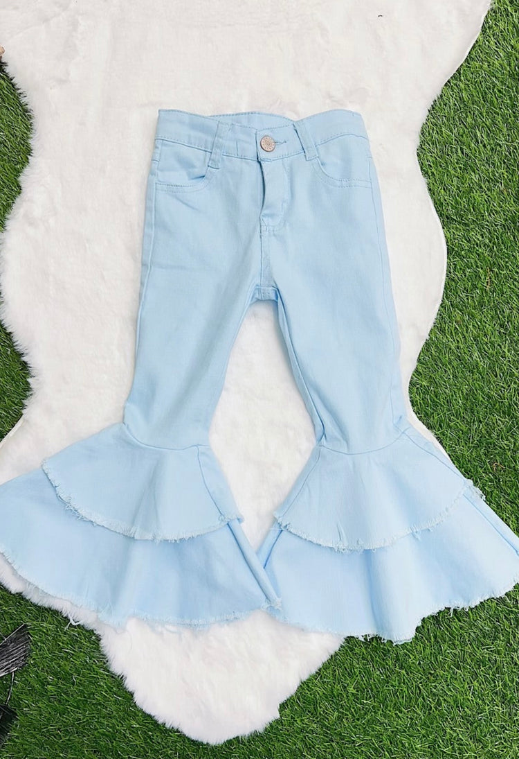 DOUBLE BELL BOTTOM JEANS-This & That Couture