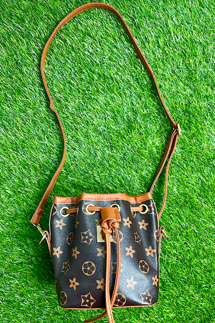 BROWN WITH TAN MINI BAG-This & That Couture