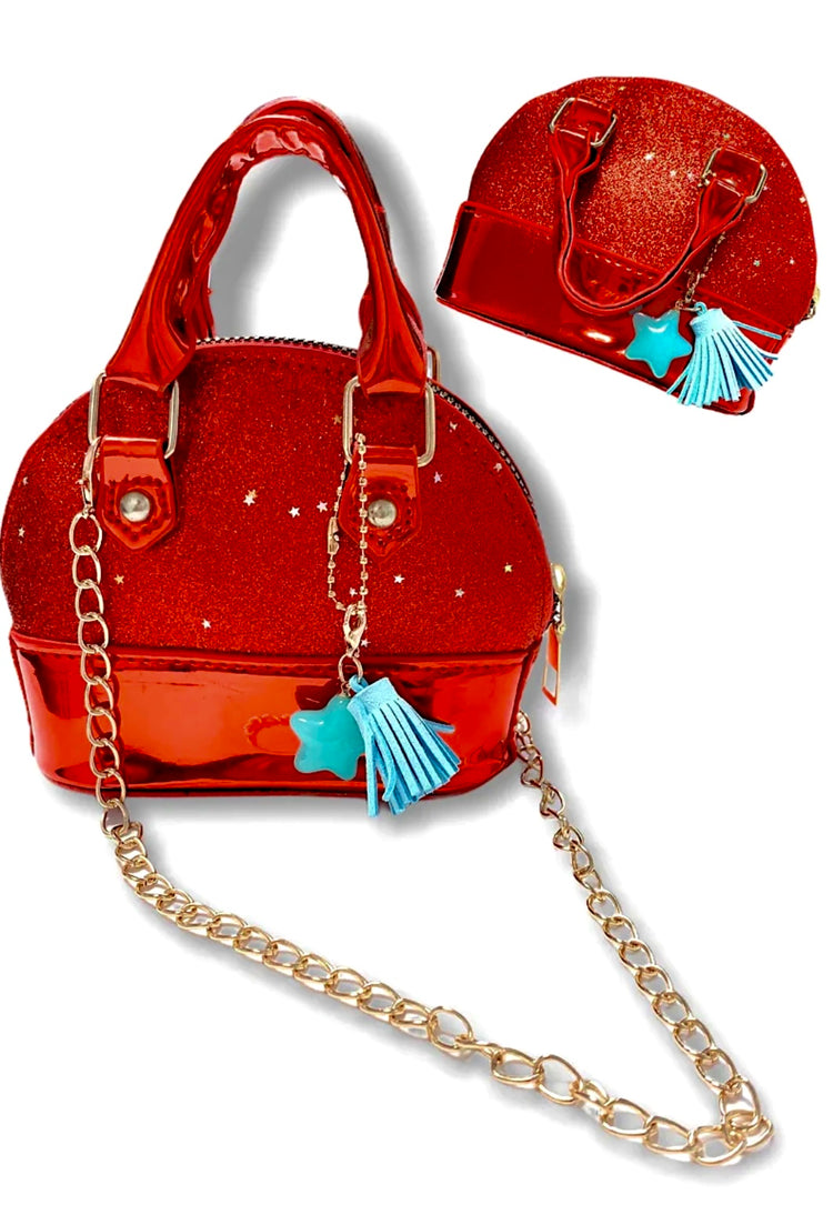 SPARKLING RED MINI BAG-This & That Couture