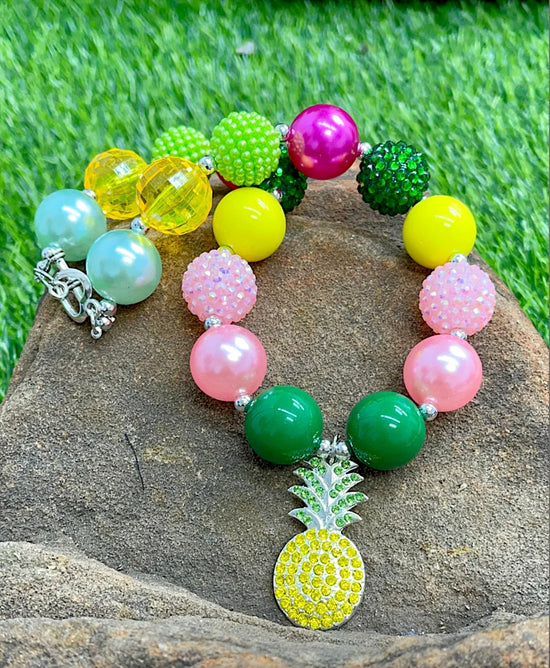PINEAPPLE PENDANT NECKLACE-This & That Couture