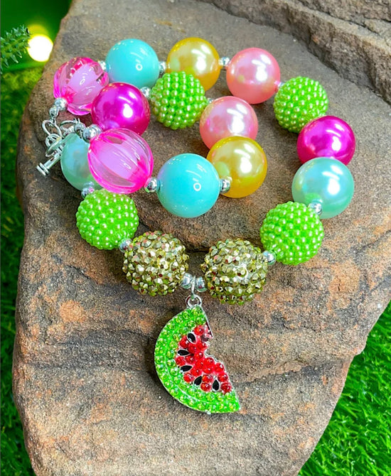 MULTI-COLOR BUBBLE NECKLACE-This & That Couture