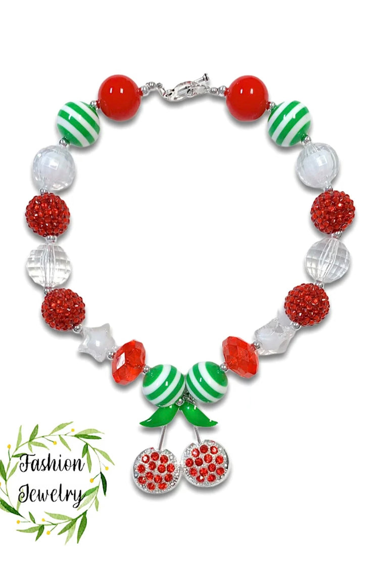 NECKLACE CHERRY PENDANT-This & That Couture