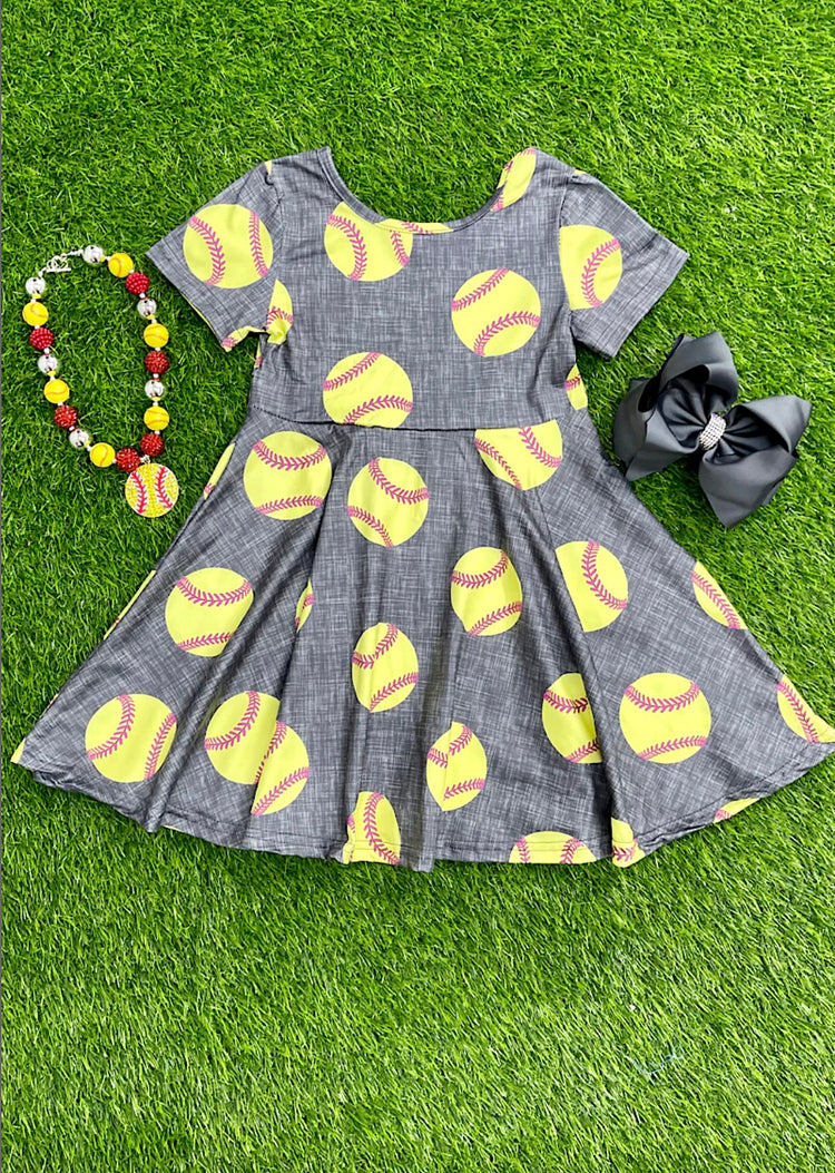 BASEBALL DRESS-This & That Couture