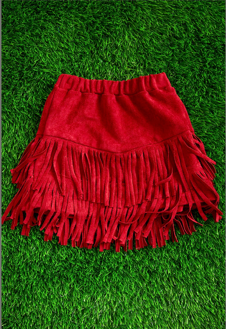 FAUX SUADE SKIRT-This & That Couture