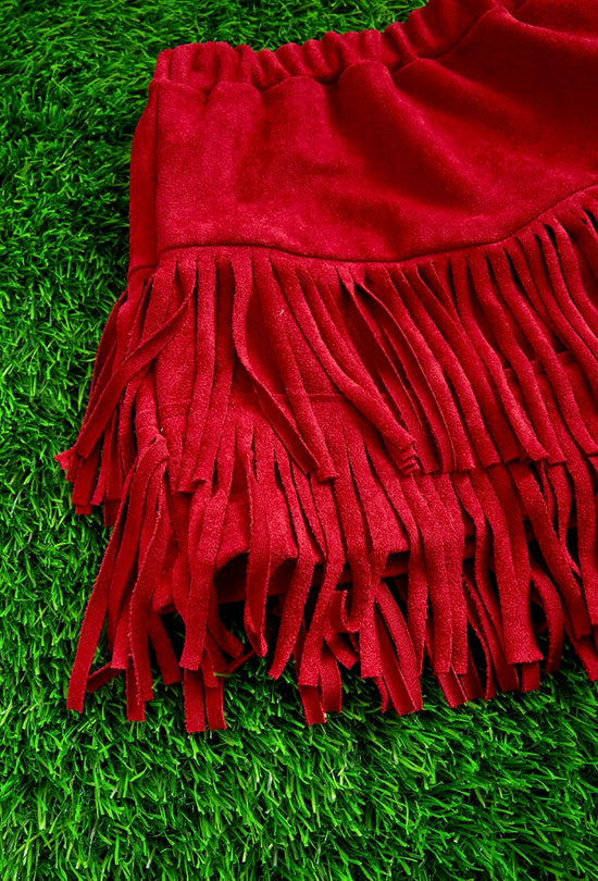 FAUX SUADE SKIRT-This & That Couture