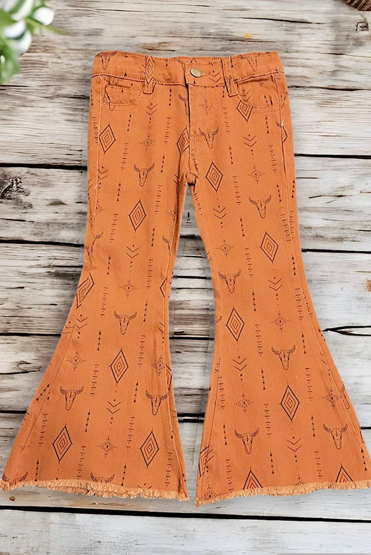 SKULL FLAR JEANS-This & That Couture