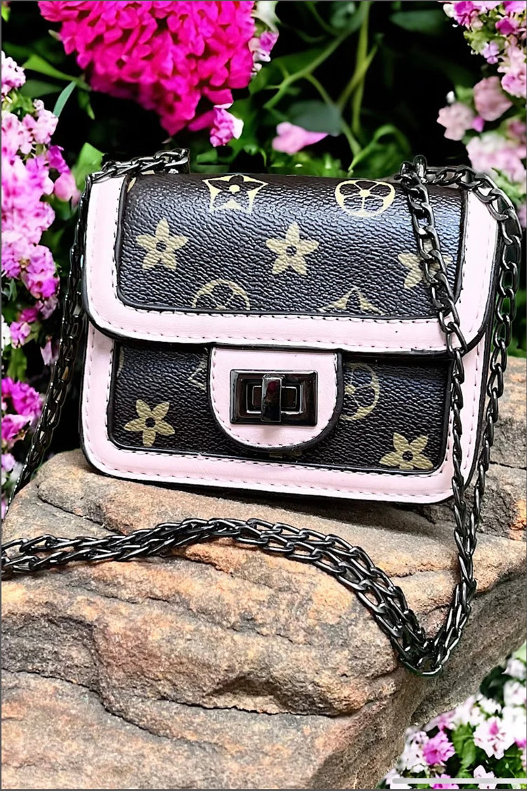 LIGHT PINK TRIM STAR BAG-This & That Couture