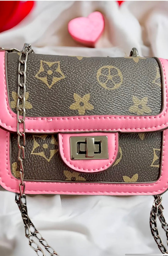 HOT PINK TRIM MINI BAG-This & That Couture