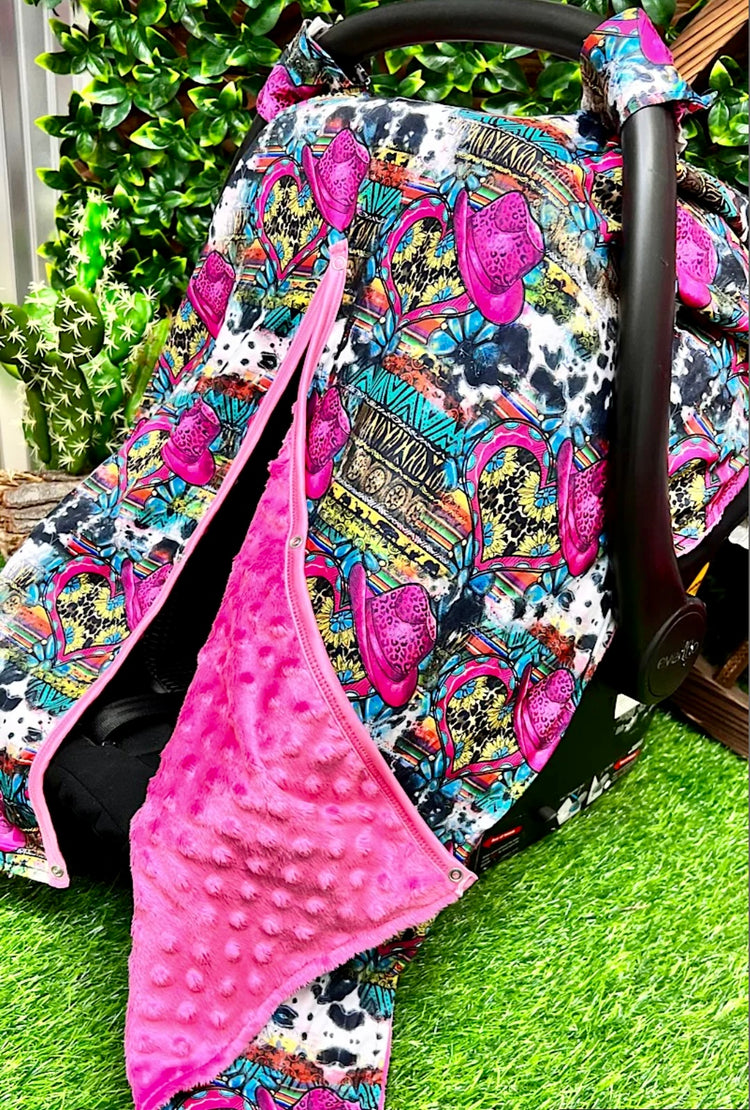 PINK HAT CAR SEAT COVER-This & That Couture