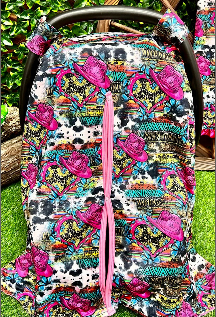 PINK HAT CAR SEAT COVER-This & That Couture