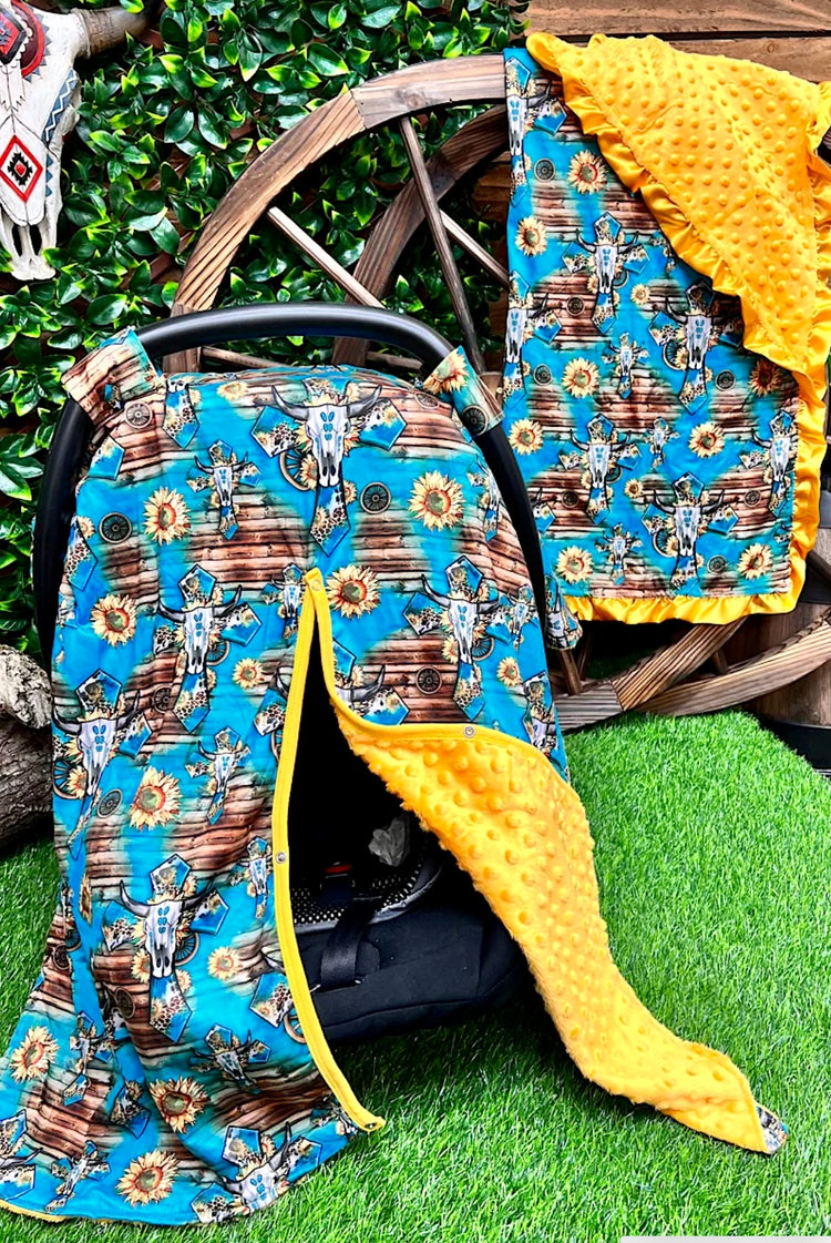 SKULL CROSS BLANKET-This & That Couture