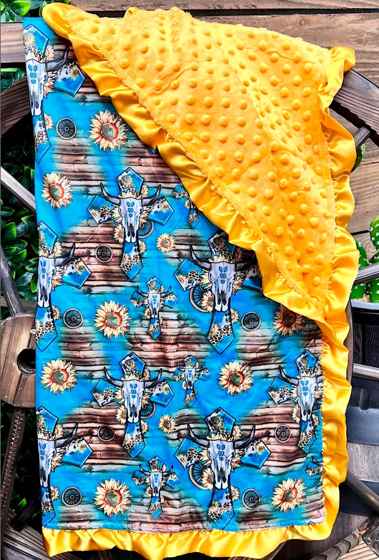 SKULL CROSS BLANKET-This & That Couture