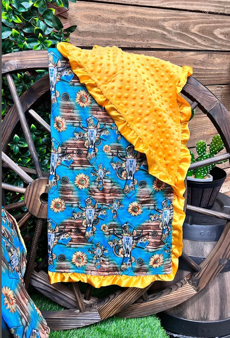 SKULL CROSS BLANKET-This & That Couture