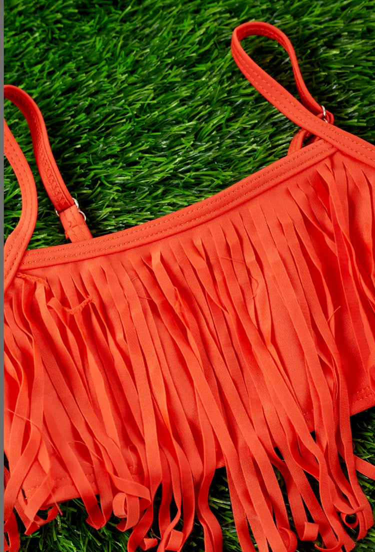 TWO PIECE GRAPEFRUIT PRINTED SWIMSUIT-This & That Couture