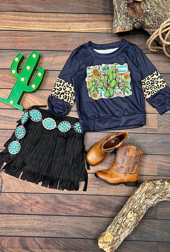 ULTRA SUEDE FRINGE SKIRT-This & That Couture