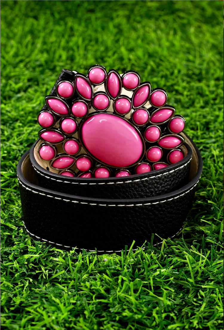 PINK WESTERN BELT-This & That Couture