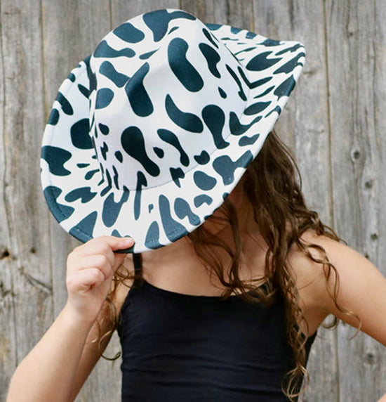 COW PRINT HAT-This &amp; That Couture