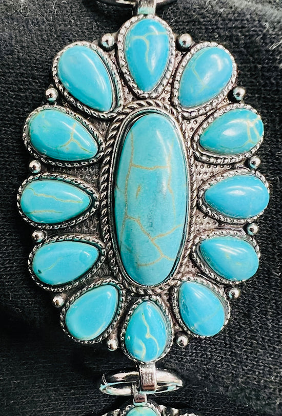 Western turquoise belt-This &amp; That Couture