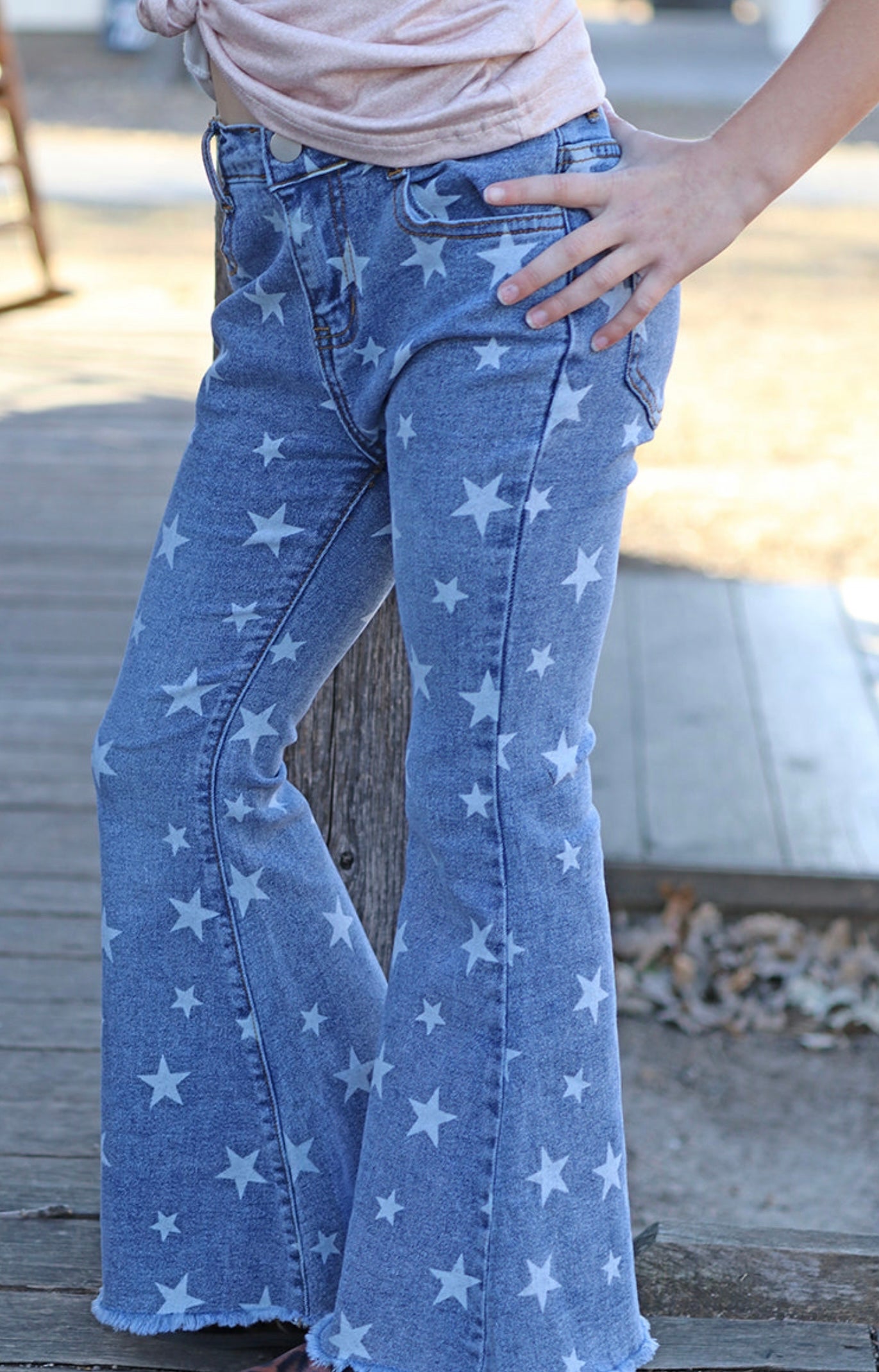 STAR PRINT JEANS-This &amp; That Couture