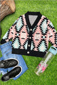 PINK AND BLUE SANTA FE INSPIRED SWEATER-This &amp; That Couture