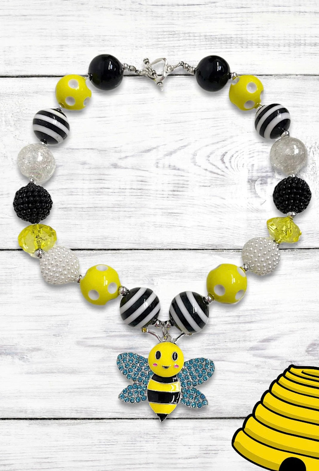 NECKLACE WITH BEE PENDANT-This &amp; That Couture