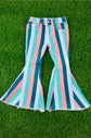 MULTI COLOR FLARE JEANS-This &amp; That Couture